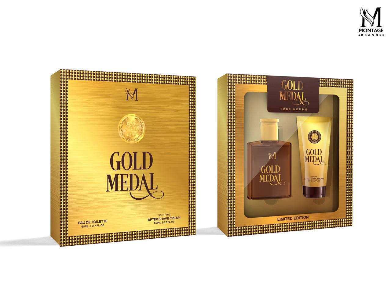 SET PROFUMO 50ML MEDAGLIA D'ORO EDIZIONE LIMITATA UOMO