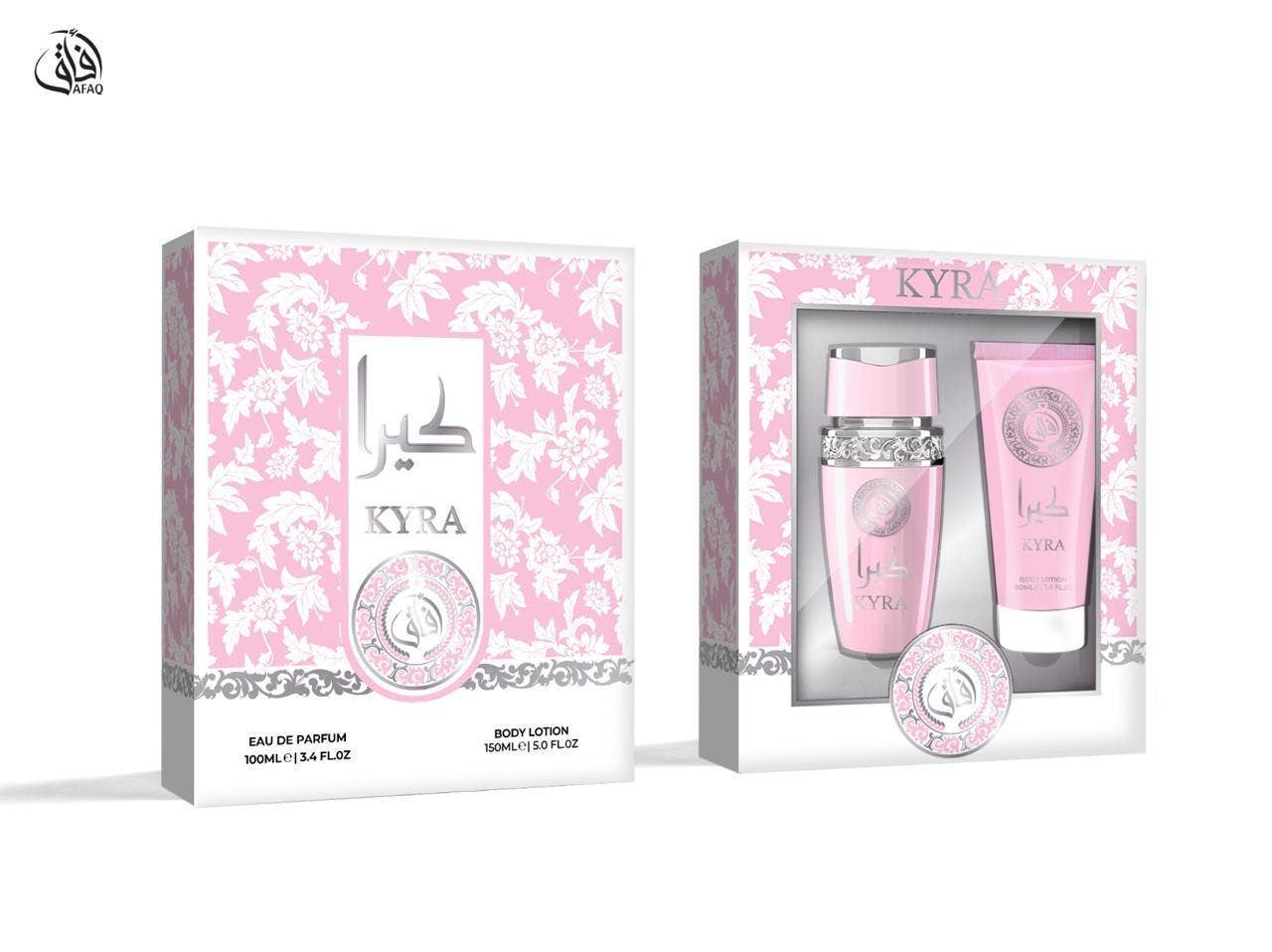 SET PROFUMO 100ML E CREMA CORPO 150ML KYRA ROSA CHIARO